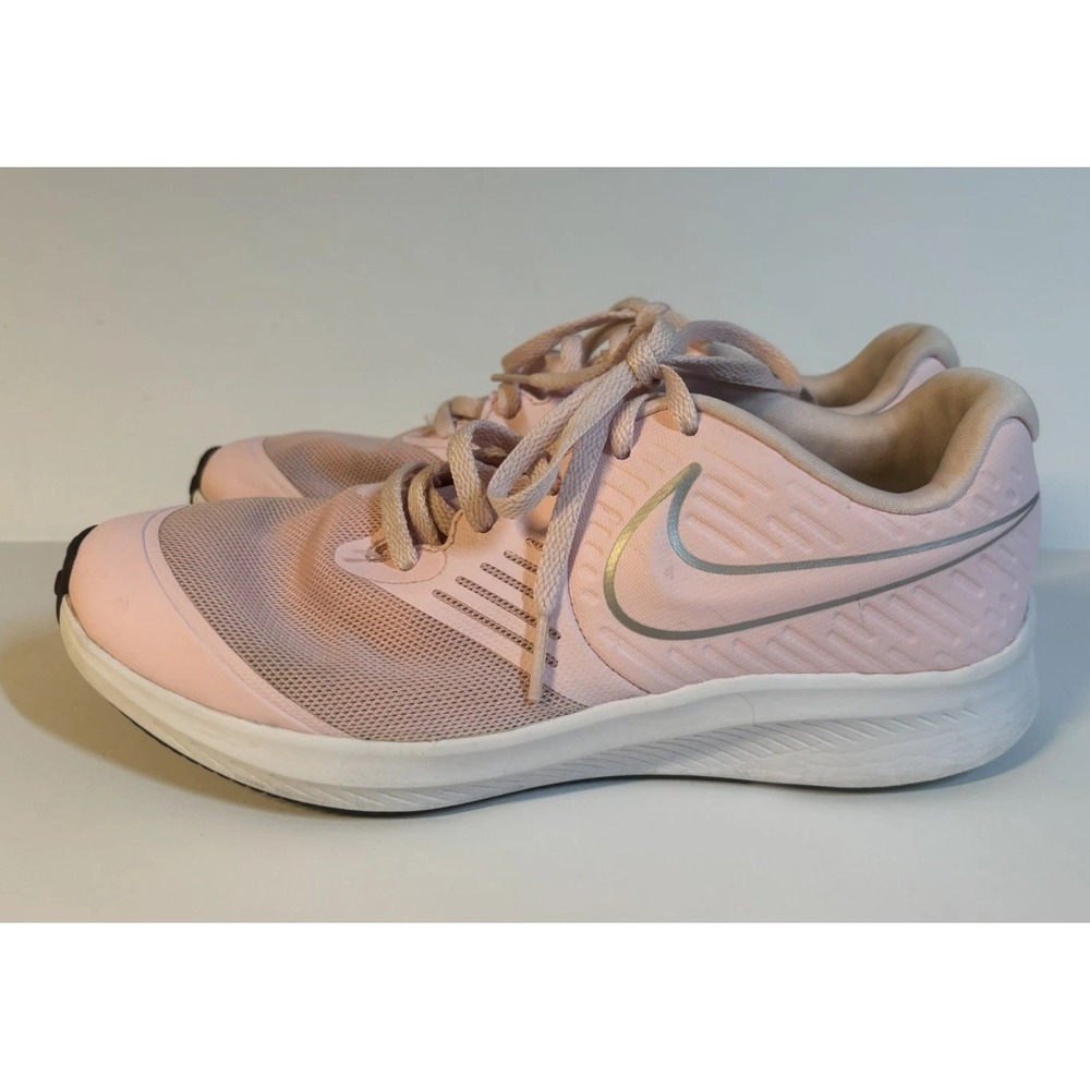 Nike Shoes Youth 6 Women 7.5 Star Runner 2 Sneakers Pink Mesh Lace Up